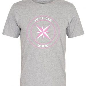 AMCA Ster Shirt Grijs/Roze kids