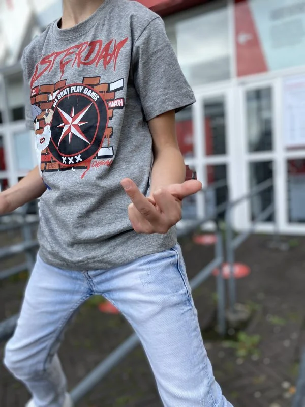 AMCA Graffiti Grijs Kids
