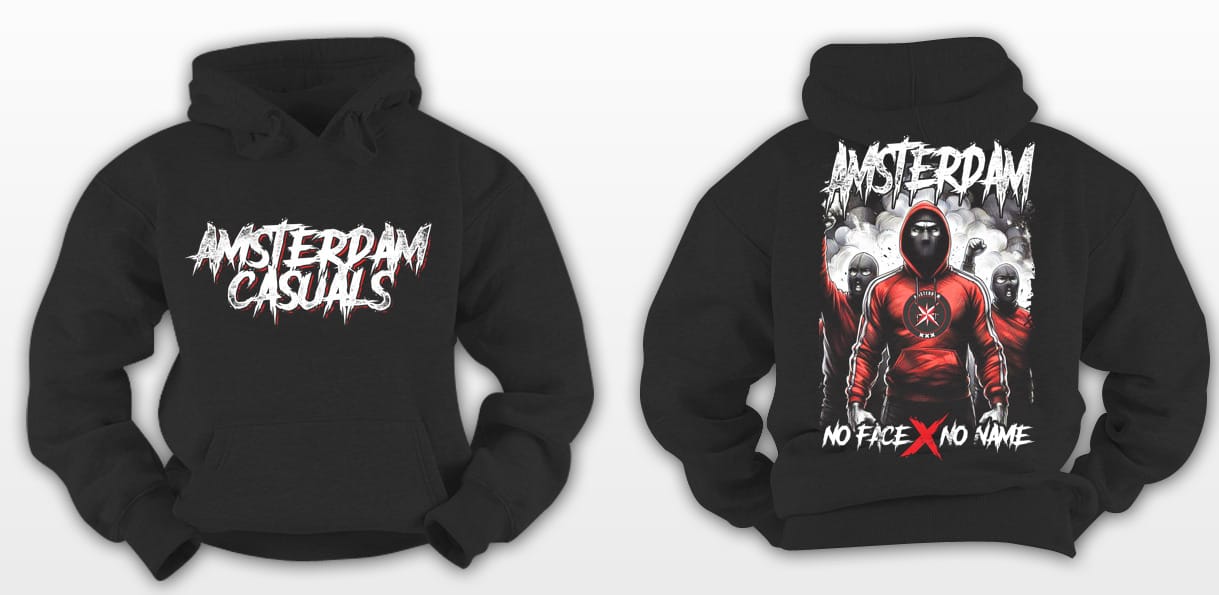 No face Hoodie zwart
