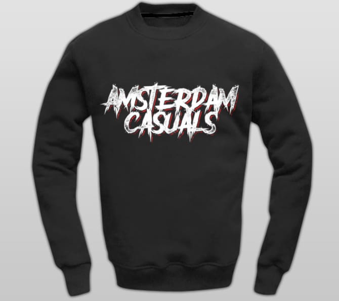 No face sweater zwart