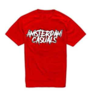 Red No Face shirt