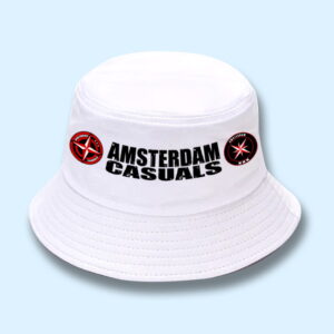 Fisherman's hat Banner logo white